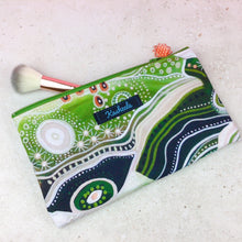 Load image into Gallery viewer, Shaping Country Zipper Pouch, Travel Pouch.  Holly Sanders Design.
