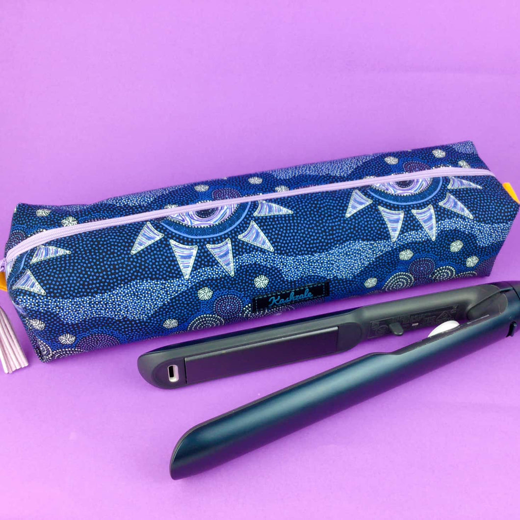 Hair Straightener Travel Bag, Straight 'n the Bag, Heat Resistant Travel Bag, Sunset Night Dreaming