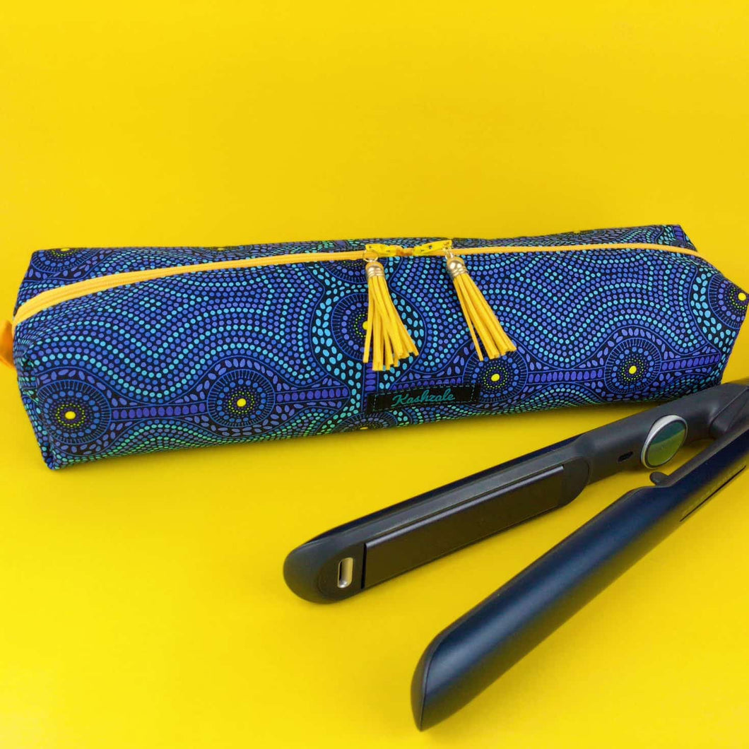 Hair Straightener Travel Bag, Straight 'n the Bag, Heat Resistant Travel Bag, Desert Landscape