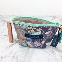 Load image into Gallery viewer, Native Flora and Fauna Small Makeup Bag.  Design by The Scenic Route

