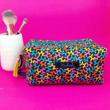 Load image into Gallery viewer, Balloon Animals Large Box Cosmetic Bag.
