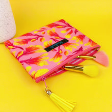 Load image into Gallery viewer, Roo Paw Clutch, Small makeup bag. Kasey Rainbow Design.
