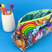 Load image into Gallery viewer, Kasey&#39;s Dream Medium Makeup Bag. Kasey Rainbow Design. - Kashzale Cosmetic Bags
