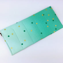 Load image into Gallery viewer, Teal Gold Spot Essential Oil Roller Pouch.
