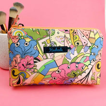 Load image into Gallery viewer, Pastel Abstract Medium Makeup Bag.
