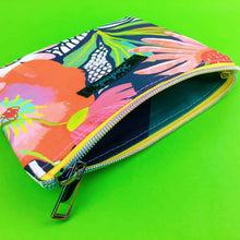 Load image into Gallery viewer, Glorious Garden Small Clutch, Small makeup bag. Robyn Hammond Design.
