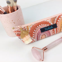 Load image into Gallery viewer, Holly Sanders Sand Hills Makeup Brush Bag. - Kashzale Cosmetic Bags
