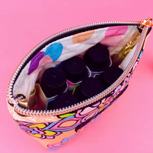 Load image into Gallery viewer, Mandala Magnifica Peach Essential Oil Bag,  Six Bottle Bag. Kashzale Exclusive Design.
