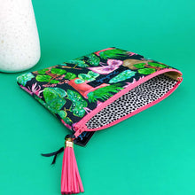 Load image into Gallery viewer, Plant Lady Black Coin Purse. Rachael King Design
