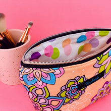 Load image into Gallery viewer, Mandala Magnifica Peach Medium Cosmetic Bag. Exclusive Design.
