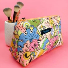 Load image into Gallery viewer, Pastel Abstract Medium Makeup Bag.
