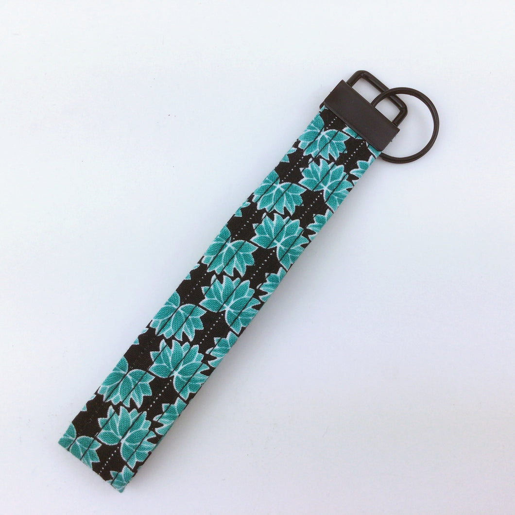 Black and Teal Key Fob.