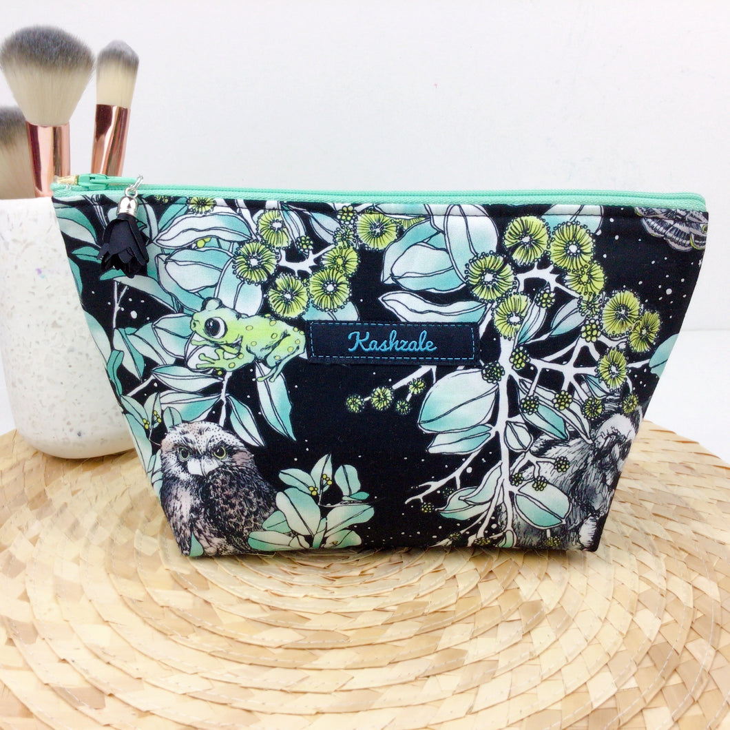 Nocturnal Medium Cosmetic Bag. Design by The Scenic Route.