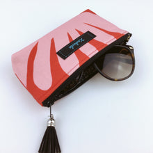 Load image into Gallery viewer, Red and Pink Sunglasses bag, glasses case.
