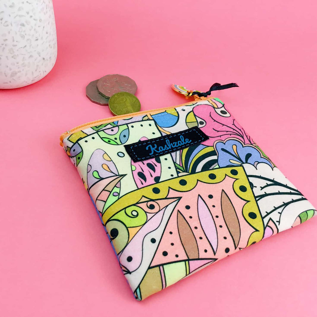 Pastel Abstract Coin Purse.
