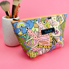 Load image into Gallery viewer, Pastel Abstract Medium Cosmetic Bag.
