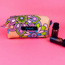 Load image into Gallery viewer, Mandala Magnifica Peach  Essential Oil Bag, Ten Bottle Bag. Exclusive Design.
