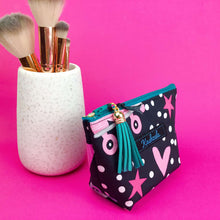 Load image into Gallery viewer, Roller Skating Rainbow Small Makeup Bag.
