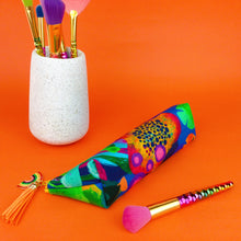 Load image into Gallery viewer, Reef Rainbow Makeup Brush Bag.  Kasey Rainbow Design. - Kashzale Cosmetic Bags
