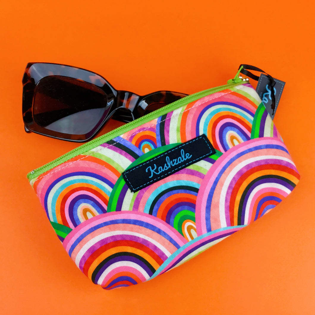 Radiant Rainbow Sunglasses bag, glasses case.