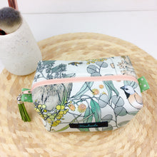 Load image into Gallery viewer, Endangered Species Medium Box Makeup Bag. Design by The Scenic Route.
