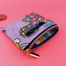 Load image into Gallery viewer, Mandala Magnifica Mauve Coin Purse. Kashzale Exclusive Design
