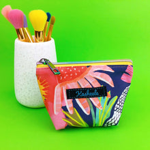 Load image into Gallery viewer, Glorious Garden Small Makeup Bag.  Robyn Hammond Design.
