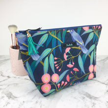 Load image into Gallery viewer, Blossom Bird Large Makeup Bag.
