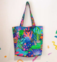 Load image into Gallery viewer, Reef Rainbow Tote Bag. Kasey Rainbow Design.
